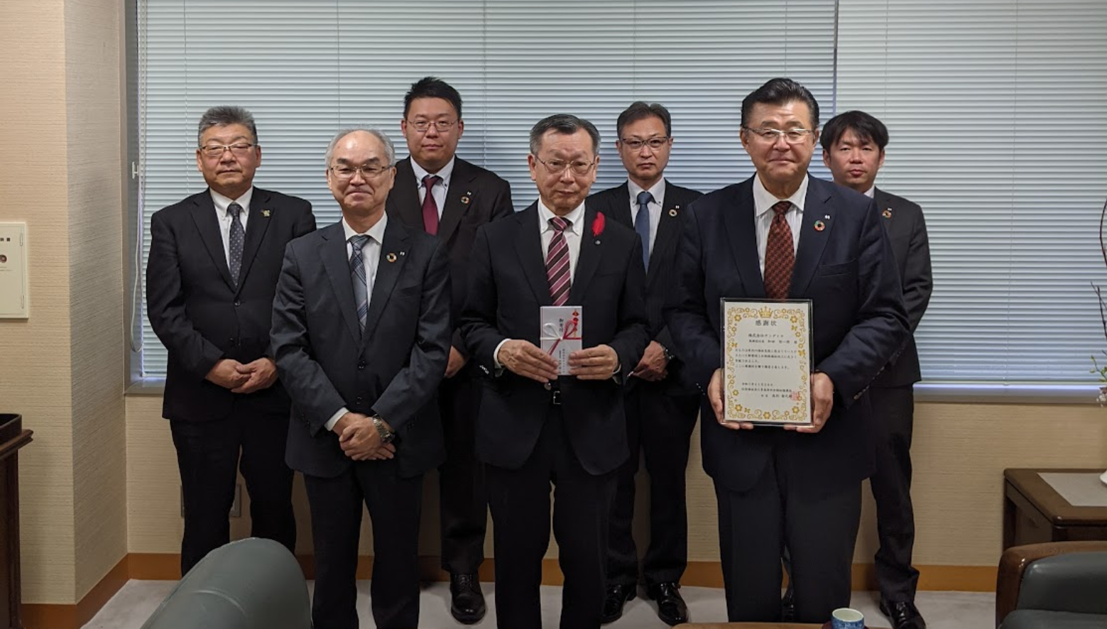 株式会社サンダイヤさまから  寄付金をいただきました！